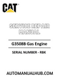 Cat Caterpillar G3508B Gas Engine Service Repair Manual 