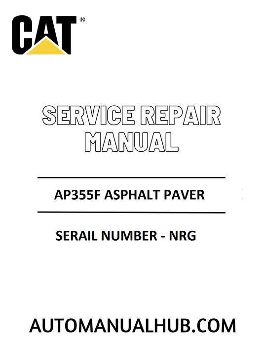 Cat Caterpillar AP355F Asphalt Paver Service Repair Manual 