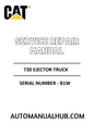 Cat Caterpillar 730 Ejector Truck Service Repair Manual