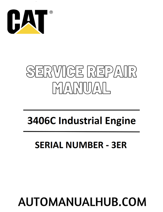 Cat Caterpillar 3406C Industrial Engine Service Repair Manual 