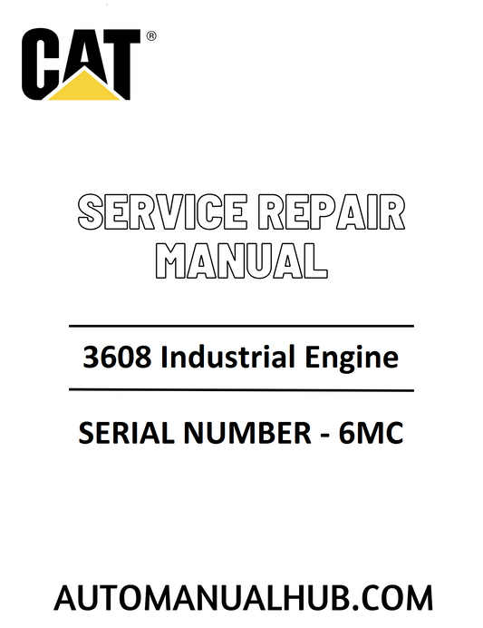 Cat Caterpillar 3608 Industrial Engine Service Repair Manual