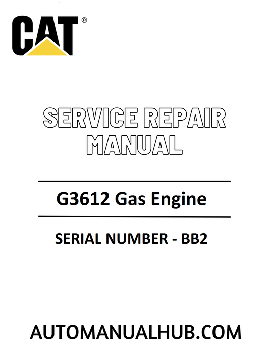 Cat Caterpillar G3612 Gas Engine Service Repair Manual