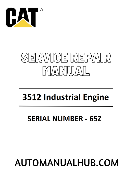 Cat Caterpillar 3512 Industrial Engine Service Repair Manual 