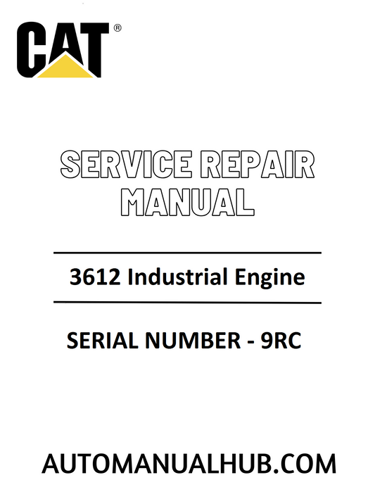 Cat Caterpillar 3612 Industrial Engine Service Repair Manual