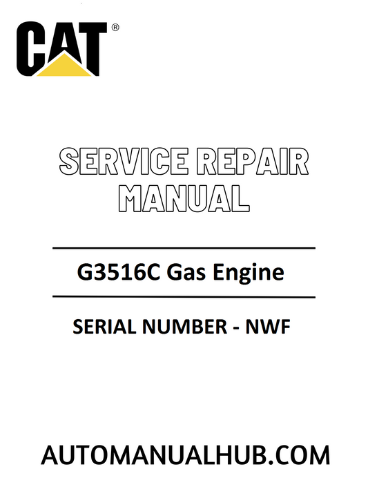 Cat Caterpillar G3516C Gas Engine Service Repair Manual 