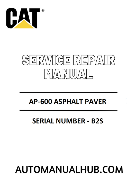 Cat Caterpillar AP-600 Asphalt Paver Service Repair Manual