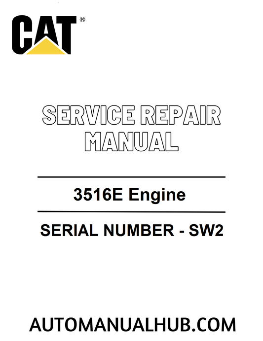 Cat Caterpillar 3516E Engine Service Repair Manual