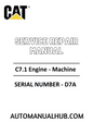 Cat Caterpillar C7.1 Engine - Machine Service Repair Manual 