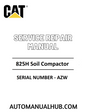 Cat Caterpillar 825H Soil Compactor Service Repair Manual 