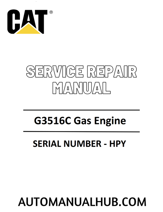 Cat Caterpillar G3516C Gas Engine Service Repair Manual 