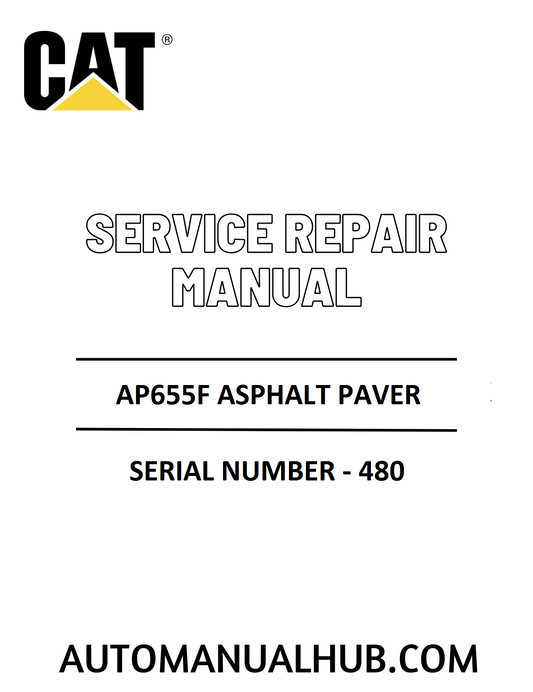 Cat Caterpillar AP655F Asphalt Paver Service Repair Manual 