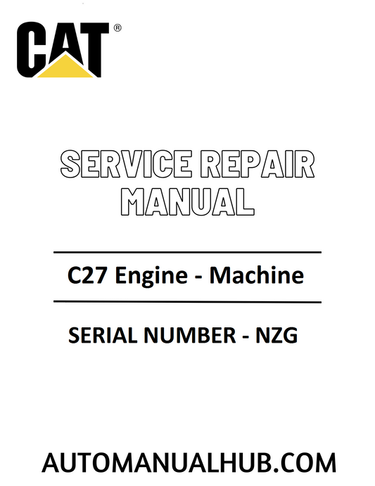 Cat Caterpillar C27 Engine - Machine Service Repair Manual 