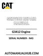 Cat Caterpillar G3412 Engine Service Repair Manual 