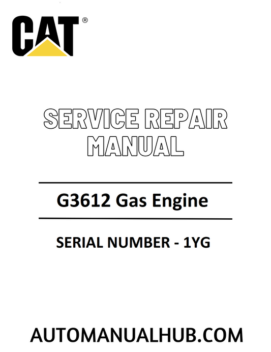 Cat Caterpillar G3612 Gas Engine Service Repair Manual