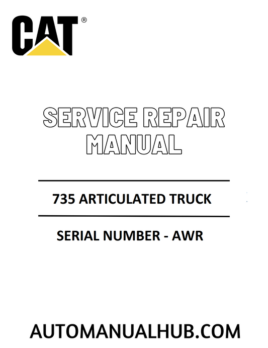 Cat Caterpillar 735 Articulated Truck Service Repair Manual 