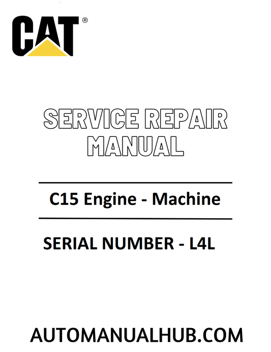 Cat Caterpillar C15 Engine - Machine Service Repair Manual 