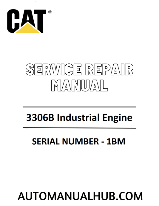 Cat Caterpillar 3306B Industrial Engine Service Repair Manual 