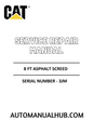 Cat Caterpillar 8 FT Asphalt Screed Service Repair Manual 