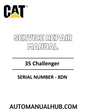 Cat Caterpillar 35 Challenger Service Repair Manual 