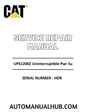 Cat Caterpillar UPS1200Z Uninterruptible Pwr Su Service Repair Manual 