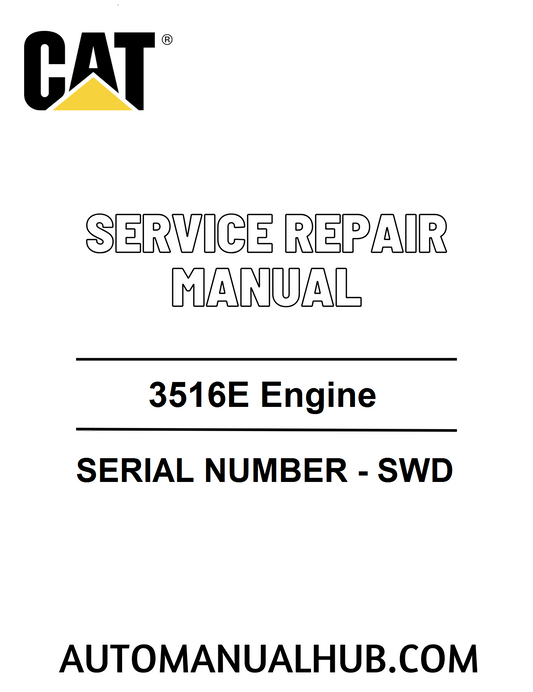 Cat Caterpillar 3516E Engine Service Repair Manual