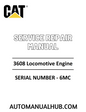 Cat Caterpillar 3608 Locomotive Engine Service Repair Manual
