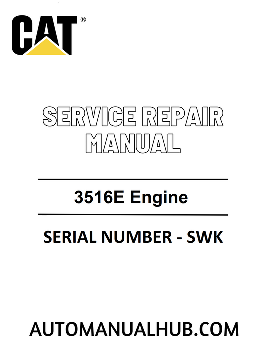 Cat Caterpillar 3516E Engine Service Repair Manual