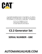 Cat Caterpillar C2.2 Generator Set Service Repair Manual 