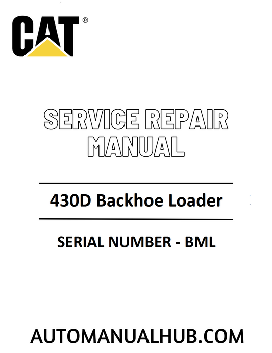 Cat Caterpillar 430D Backhoe Loader Service Repair Manual 