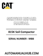 Cat Caterpillar 815K Soil Compactor Service Repair Manual 