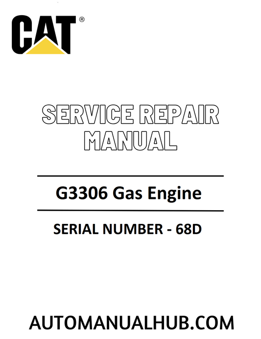 Cat Caterpillar G3306 Gas Engine Service Repair Manual 