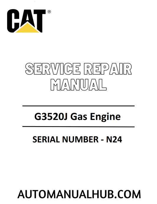 Cat Caterpillar G3520J Gas Engine Service Repair Manual