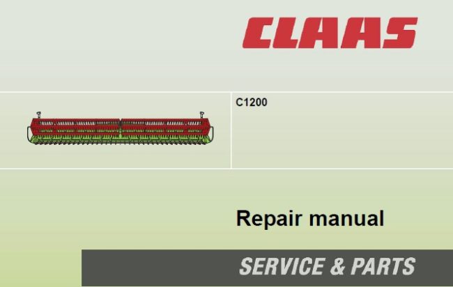 CLAAS C1200 CUTTING UNIT SERVICE REPAIR MANUAL PDF DOWNLOAD