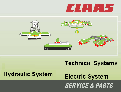 CLAAS DISCO 8500C (TRACTOR) & 8500C-6, 8500C-8 (JAGUAR) HYDRAULIC, ELECTRIC SYSTEM TECHNICAL SERVICE MANUAL PDF DOWNLOAD