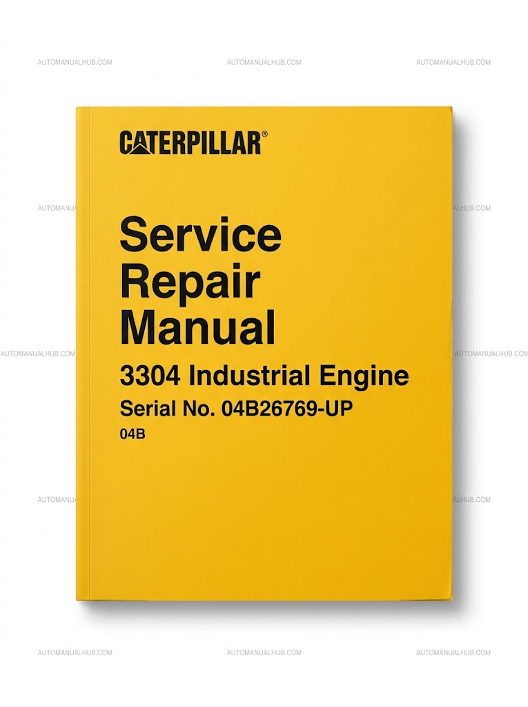 Cat Caterpillar 3304 Industrial Engine Service Repair Manual Serial No - 04B26769-UP