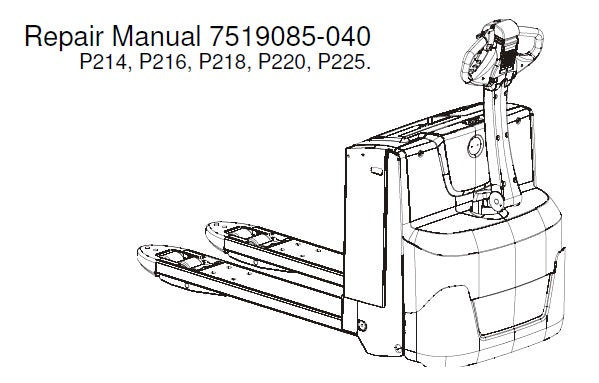 CESAB P214, P216, P218, P220, P225 FORKLIFT SERVICE REPAIR MANUAL PDF DOWNLOAD