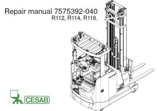 CESAB R112, R114, R116 FORKLIFT TRUCK SERVICE REPAIR MANUAL PDF DOWNLOAD