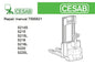 CESAB S214S, S215, S215L, S216, S216L, S220, S220L FORKLIFT TRUCK SERVICE REPAIR MANUAL PDF DOWNLOAD