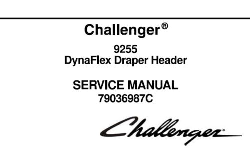 CHALLENGER 9255 DYNAFLEX DRAPER HEADER SERVICE REPAIR MANUAL PDF DOWNLOAD