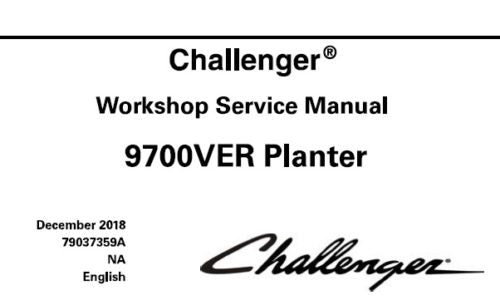 CHALLENGER 9700VER PLANTER SERVICE REPAIR MANUAL PDF DOWNLOAD