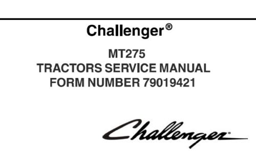 CHALLENGER MT275 COMPACT TRACTOR SERVICE REPAIR MANUAL PDF DOWNLOAD