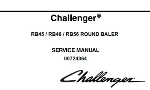 CHALLENGER RB45, RB46, RB56 ROUND BALER SERVICE REPAIR MANUAL PDF DOWNLOAD