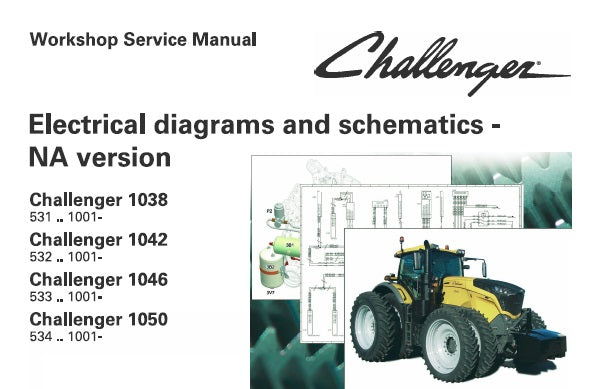 CHALLENGER (1000 SERIES) 1038, 1042, 1046, 1050 TRACTOR NA ELECTRICAL DIAGRAMS AND SCHEMATICS MANUAL PDF DOWNLOAD