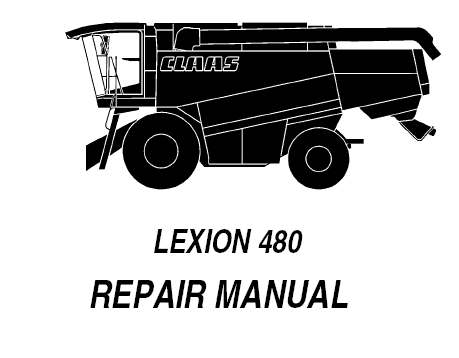 CLAAS LEXION 480 SERVICE REPAIR MANUAL PDF DOWNLOAD