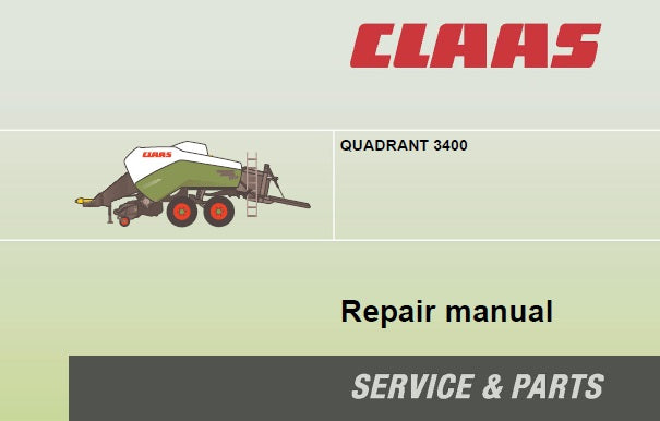 CLAAS QUADRANT 3400 BALER SERVICE REPAIR MANUAL PDF DOWNLOAD