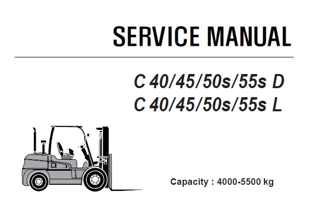 CLARK C 40/45/50S/55S D , C 40/45/50S/55S L FORKLIFT (P455) SERVICE REPAIR MANUAL (SM810) PDF DOWNLOAD