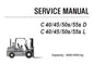 CLARK C 40/45/50S/55S D , C 40/45/50S/55S L FORKLIFT (P455) SERVICE REPAIR MANUAL (SM810) PDF DOWNLOAD