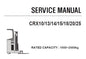 CLARK CRX10,13,14,15,18,20,25 FORKLIFT SERVICE REPAIR MANUAL (SM776) PDF DOWNLOAD