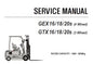 CLARK GEX 16/18/20S (4 WHEEL) & GTX 16/18/20S (3 WHEEL) FORKLIFT SERVICE REPAIR MANUAL (SM795) PDF DOWNLOAD