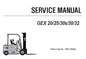 CLARK GEX 20,25,30S,30,32 FORKLIFT (GEX230) SERVICE REPAIR MANUAL (SM765) PDF DOWNLOAD